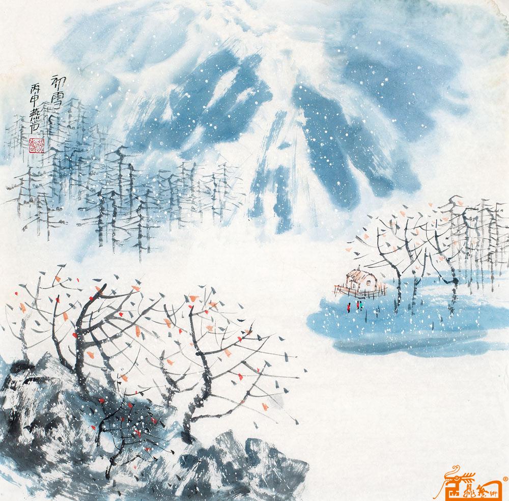 名家 刘燕声 山水 - 名家山水画作品《初雪》-收藏升值空间大